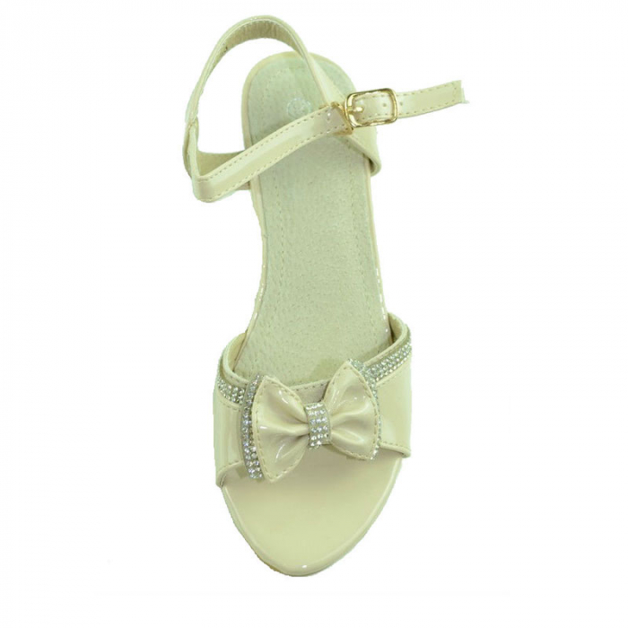 Sandale cu toc pentru fete MRS M1287-B-31, Bej [2]