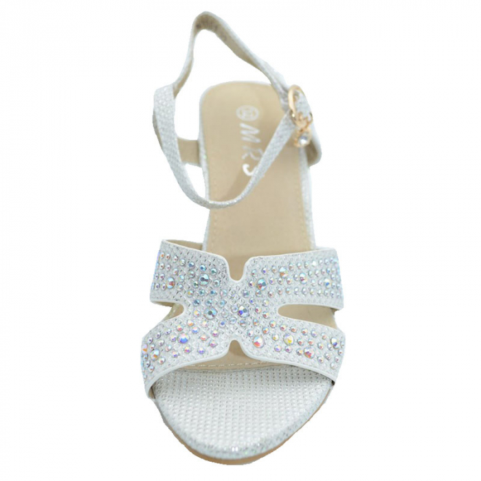 Sandale cu toc pentru fete MRS M1301-A-31, Alb [2]