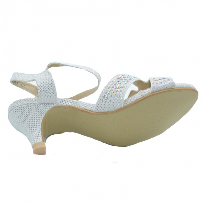 Sandale cu toc pentru fete MRS M1301-A-31, Alb [3]