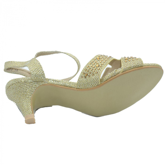 Sandale cu toc pentru fete MRS M1301-A1-31, Auriu [2]