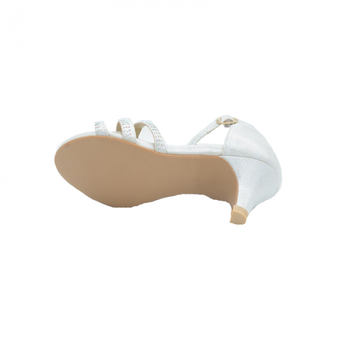 Sandale cu toc pentru fete MRS M1306-31, Argintiu [2]