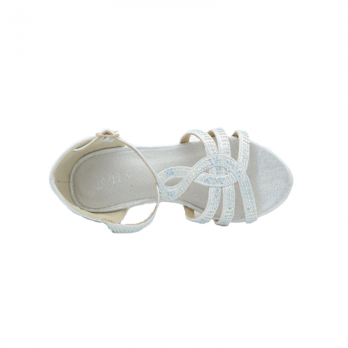 Sandale cu toc pentru fete MRS M1306-31, Argintiu [3]