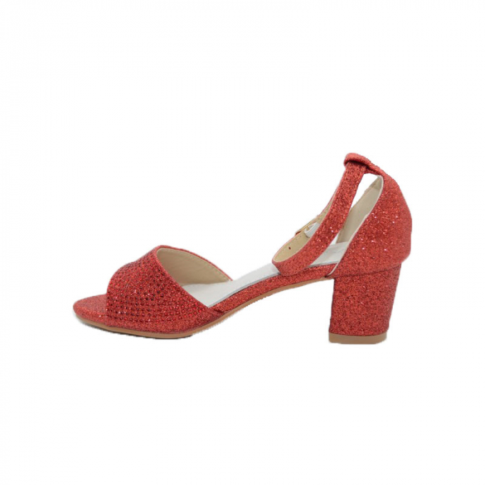 Sandale cu toc pentru fete MRS M1307-RO-31, Rosu [4]