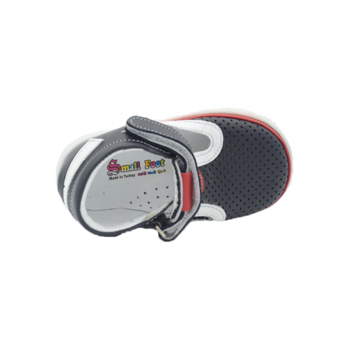 Pantofi ortopedici din piele pentru baieti Small Foot SSMF7-25, Negru [2]