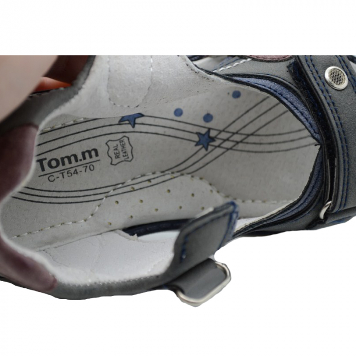 Sandale ortopedice pentru baieti Tom Miki C-T54-70-C-31, Gri [4]