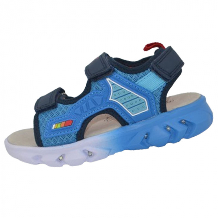 Sandale ortopedice cu led pentru baieti American Club RL145/24-B, Bleumarin [1]