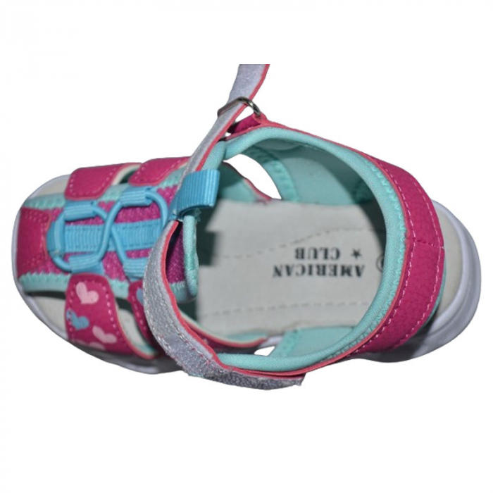 Sandale ortopedice cu led pentru fete American Club RL113/23-F, Fucsia [4]