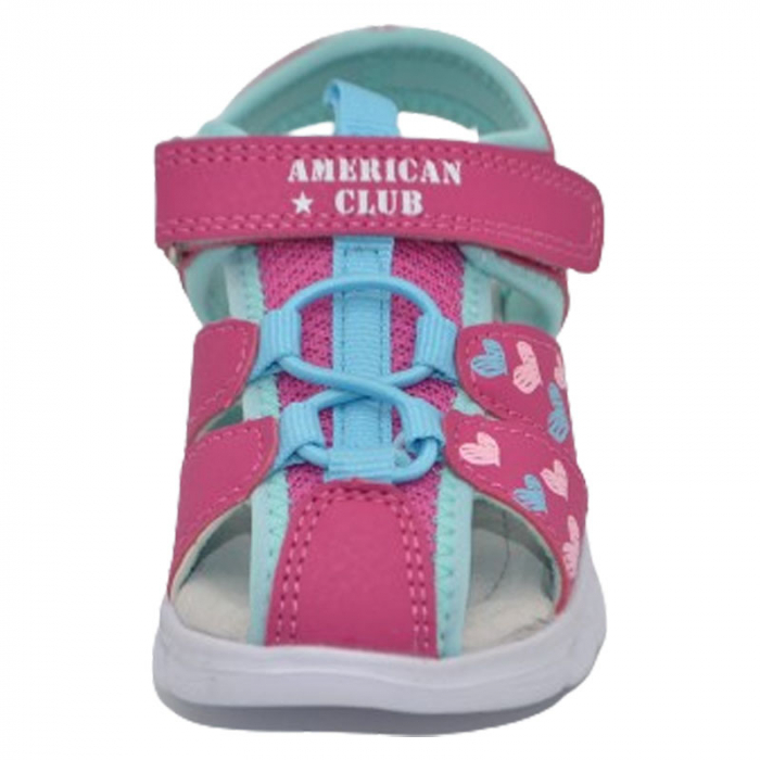 Sandale ortopedice cu led pentru fete American Club RL113/23-F, Fucsia [3]
