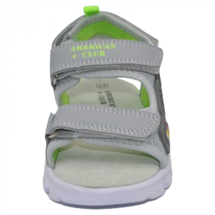 Sandale ortopedice cu led pentru baieti American Club RL145/24, Gri [3]