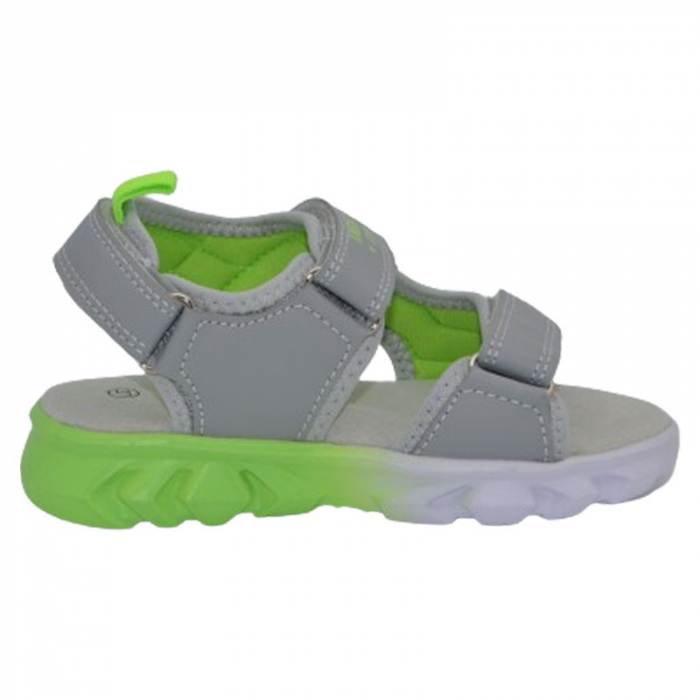Sandale ortopedice cu led pentru baieti American Club RL145/24, Gri [2]