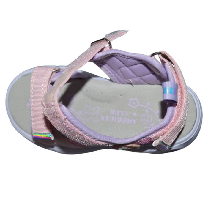 Sandale ortopedice cu led pentru fete American Club RL150/24-R, Roz [4]