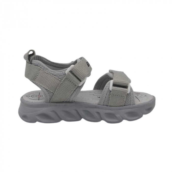 Sandale ortopedice, cu leduri, pentru baieti, Bi&Ki A-B01404-C, Gri [2]