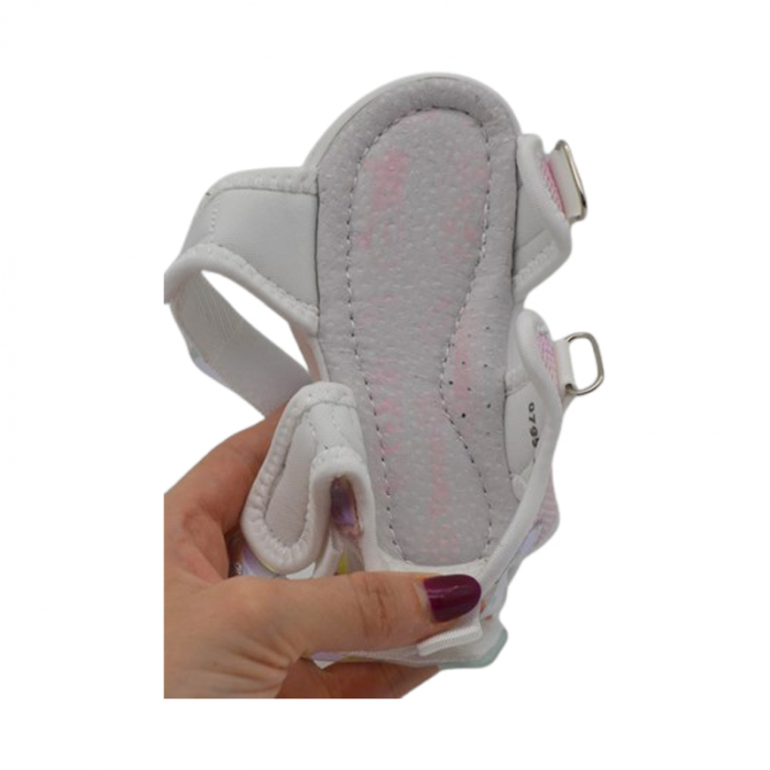 Sandale ortopedice, cu leduri, pentru fete, Tom Miki T0799-A, Alb [4]