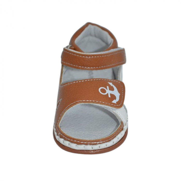 Sandale ortopedice, cu talpa flexibila, pentru baieti, Apawwa, FX104M, Maro [2]
