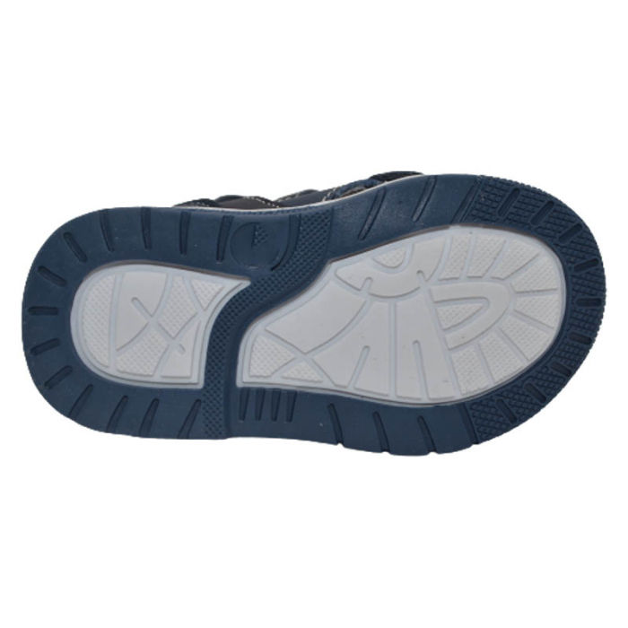 Sandale ortopedice din piele pentru baieti Bi&Ki A-B01107-C, Bleumarin [2]
