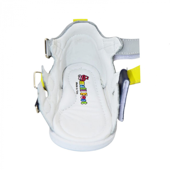 Sandale ortopedice din piele pentru baieti Small Foot PBSF-07, Gri [6]