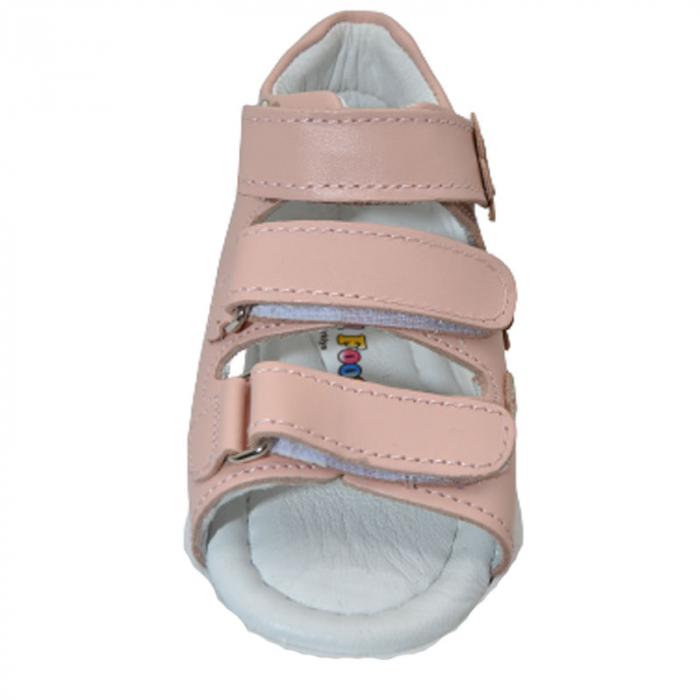 Sandale ortopedice din piele pentru fete Small Foot SMF0805R, Roz [2]