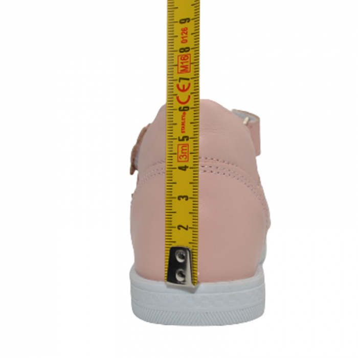Sandale ortopedice din piele pentru fete Small Foot SMF0805R, Roz [4]