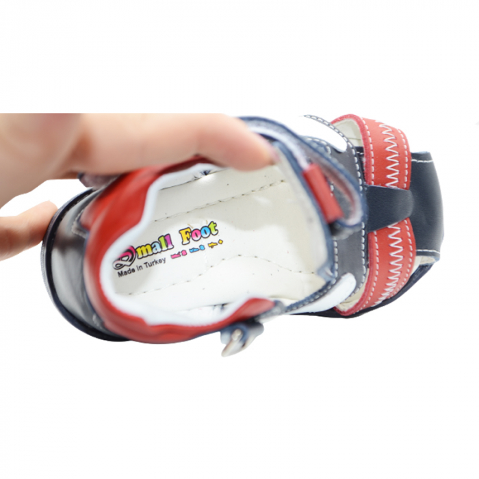 Sandale ortopedice din piele pentru baieti Small Foot SMF20-Bl, Bluemarin [3]