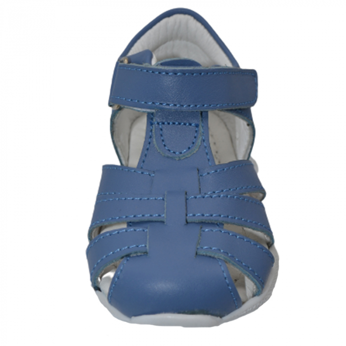 Sandale ortopedice din piele pentru baieti Small Foot SSMF2606A, Albastru [2]