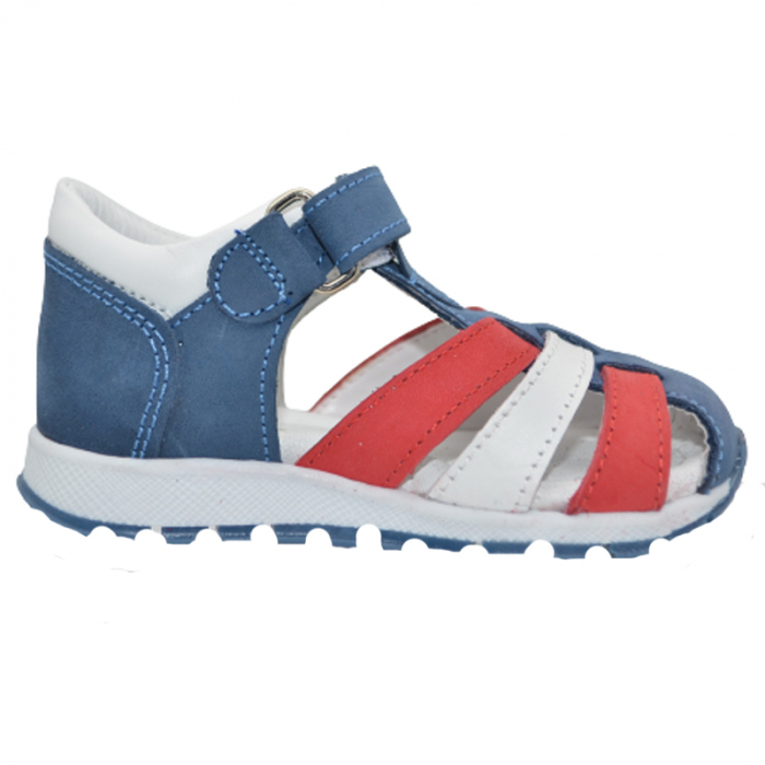 Sandale ortopedice din piele pentru baieti Small Foot SSMF2606AL, Albastru [3]