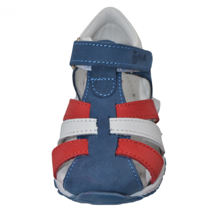 Sandale ortopedice din piele pentru baieti Small Foot SSMF2606AL, Albastru [2]