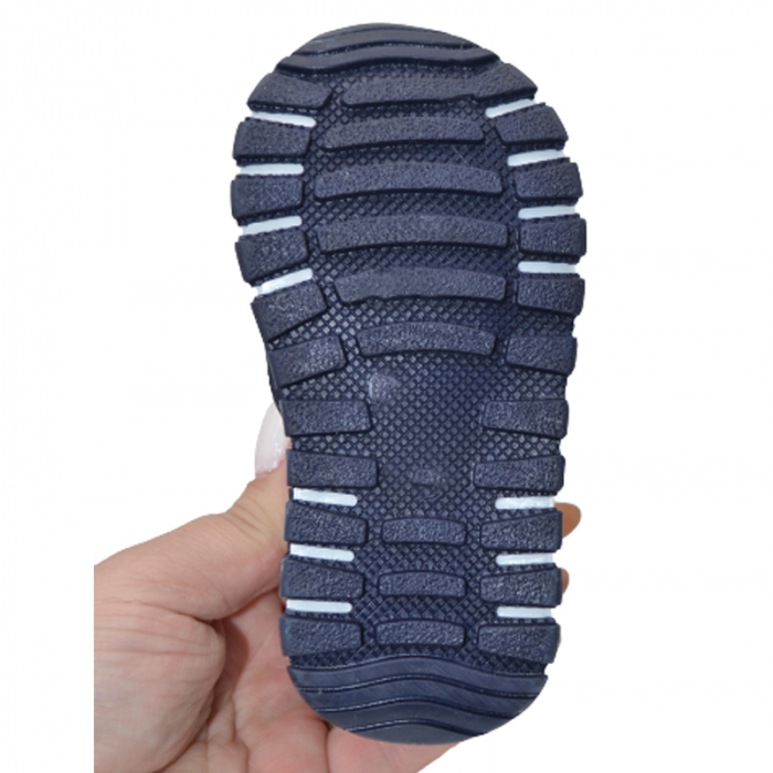 Sandale ortopedice din piele pentru baieti Small Foot SSMF2606B, Bleumarin [4]