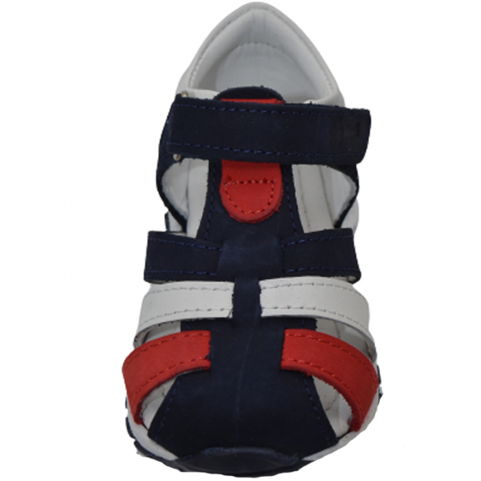 Sandale ortopedice din piele pentru baieti Small Foot SSMF2606B, Bleumarin [2]
