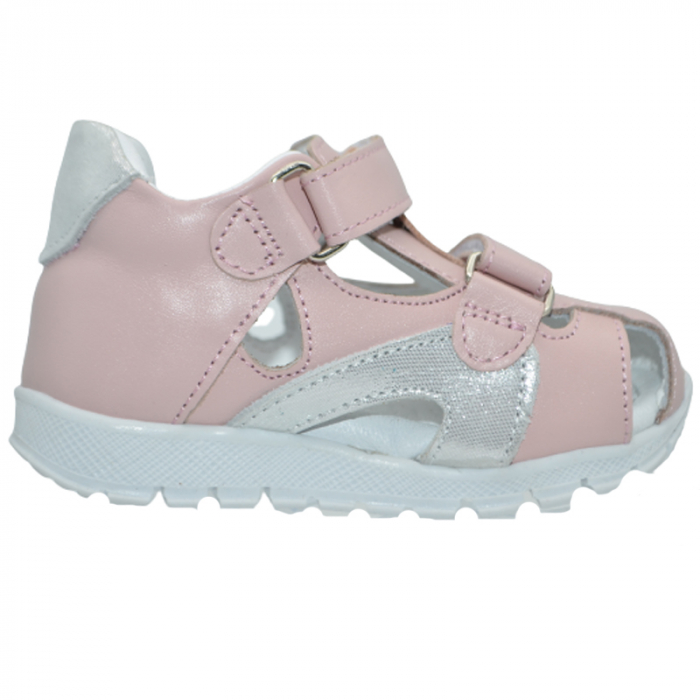 Sandale ortopedice din piele pentru fete Small Foot SSMF2607R-19, Roz [4]