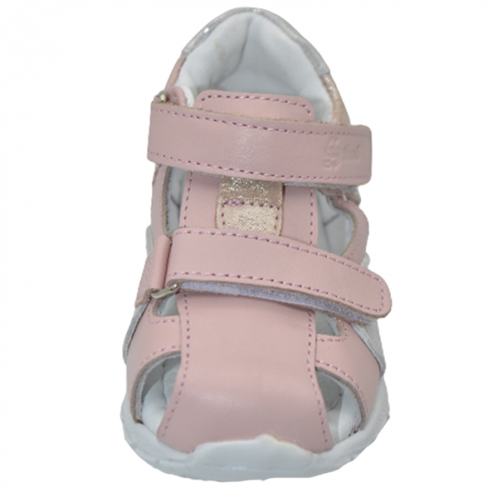 Sandale ortopedice din piele pentru fete Small Foot SSMF2607R-19, Roz [2]