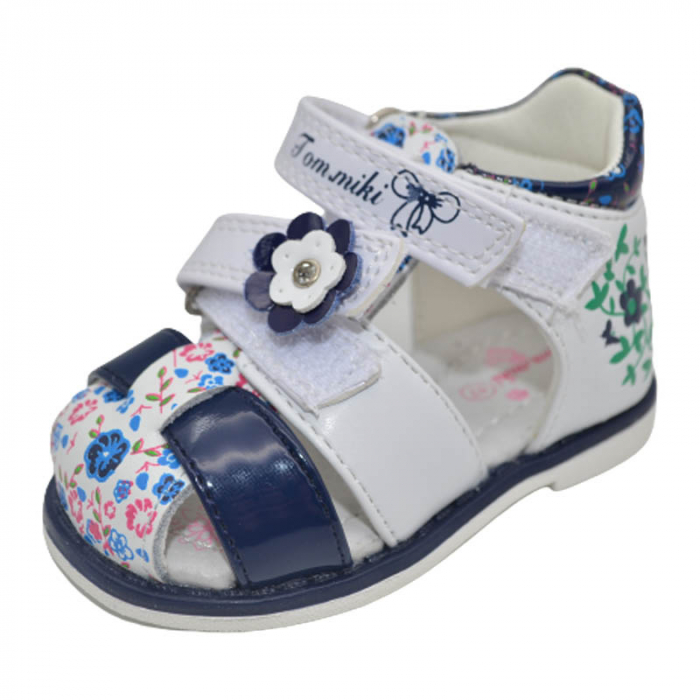 Sandale ortopedice pentru fete Tom Miki B-3232-B, Alb [3]