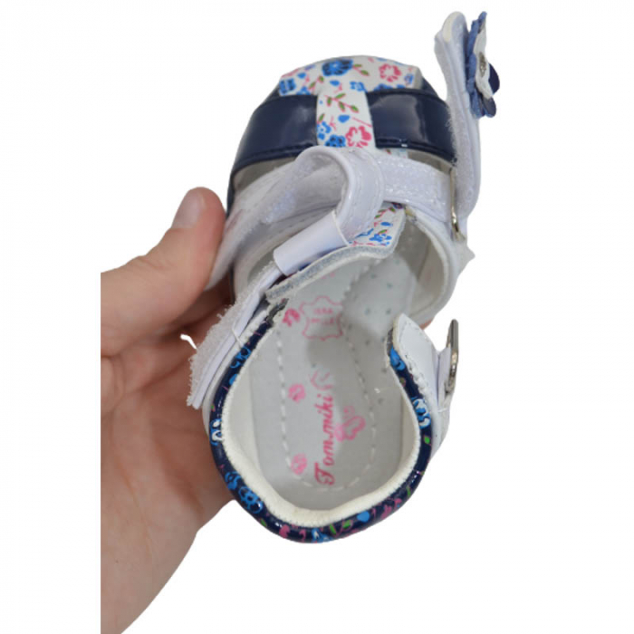 Sandale ortopedice pentru fete Tom Miki B-3232-B, Alb [4]