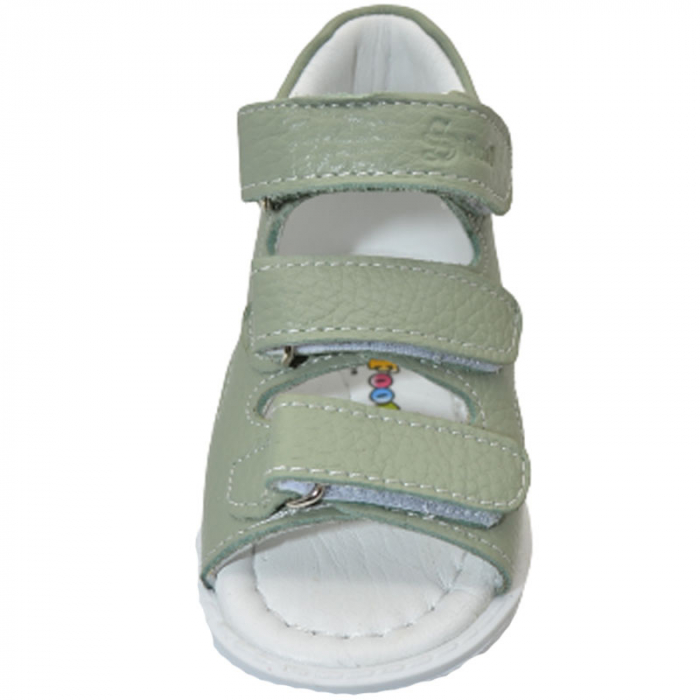 Sandale ortopedice din piele pentru baieti Small Foot SMF0805, Verde [3]
