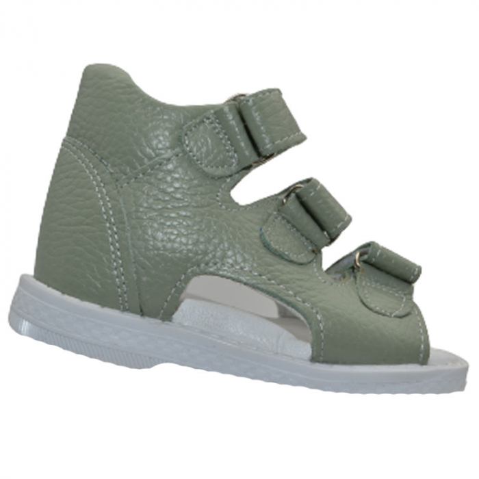 Sandale ortopedice din piele pentru baieti Small Foot SMF0805, Verde [2]