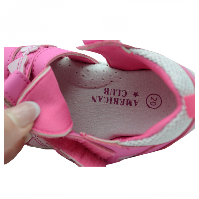 Sandale ortopedice pentru fete American Club DR18/20-25, Fucsia [4]