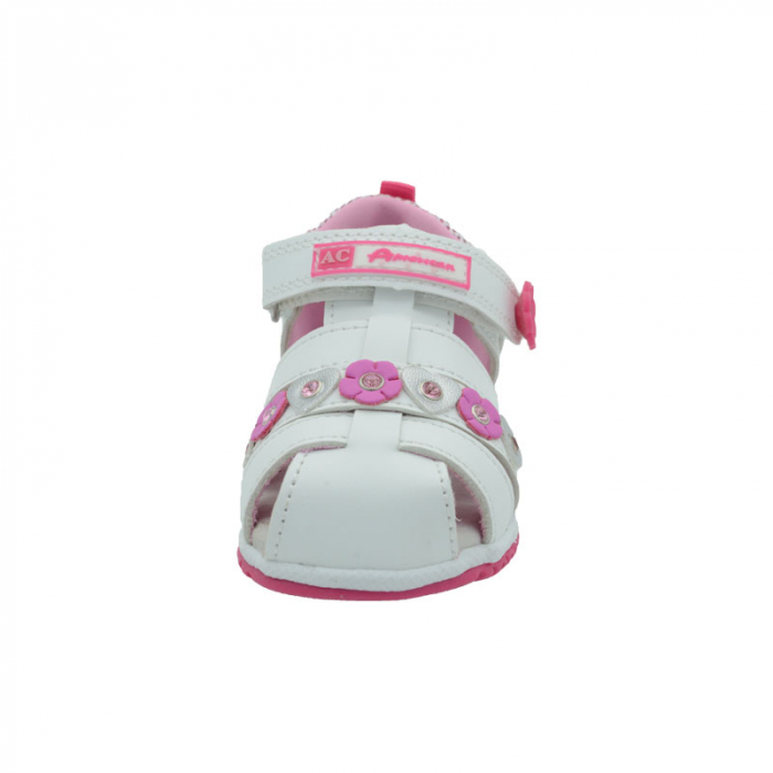 Sandale ortopedice pentru fete American Club 87299-A-25, Alb [5]