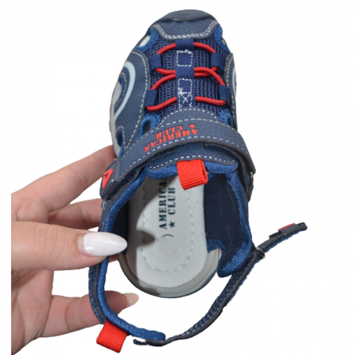 Sandale ortopedice pentru baieti American Club XD79/23A, Albastru [5]