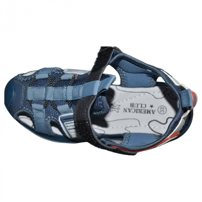 Sandale ortopedice pentru baieti American Club XD135/24-A, Albastru [4]