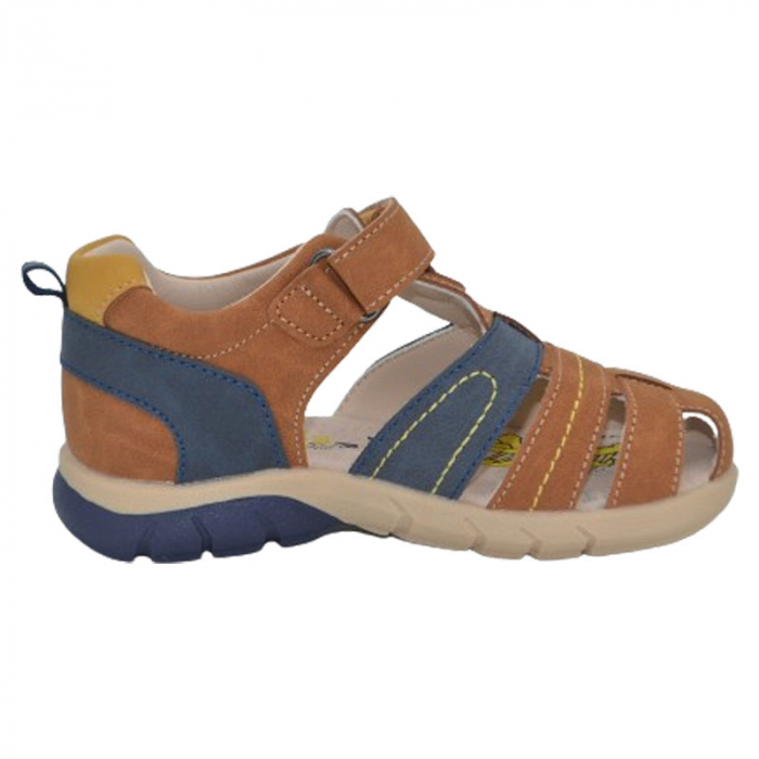 Sandale ortopedice pentru baieti American Club XD138/24-M, Maro [2]