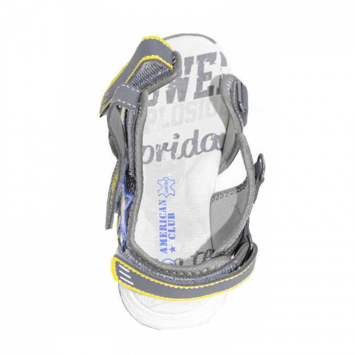 Sandale ortopedice pentru baieti American Club XD16/21G_27-3421, Gri [4]
