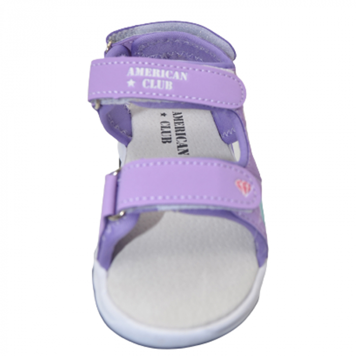 Sandale ortopedice cu becuri pentru fete American Club HL80/23M, Mov [2]