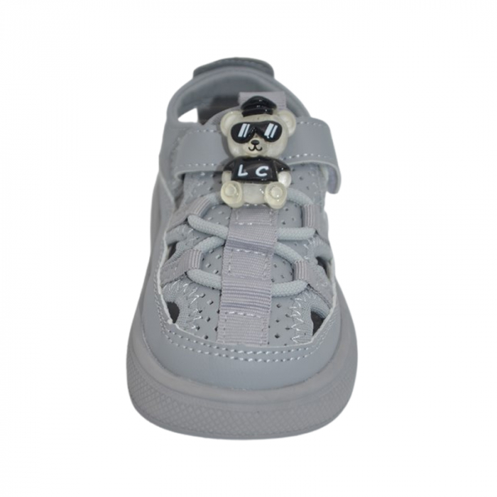 Sandale ortopedice pentru baieti, Bessky, BL3447-3A, Gri [2]