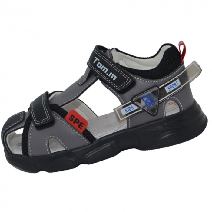 Sandale ortopedice pentru baieti Tom Miki C-T9872-C, Gri [1]