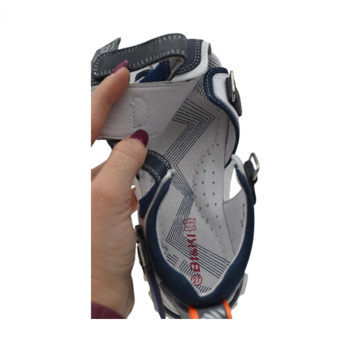 Sandale ortopedice pentru baieti, Bi&Ki, A-B0128-A, Alb [4]