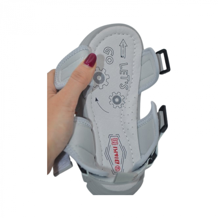 Sandale ortopedice pentru baieti, Bi&Ki A-B11611-E, Gri [4]