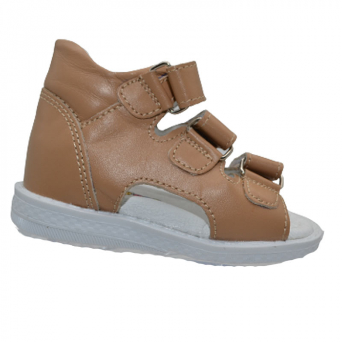 Sandale ortopedice pentru baieti Small Foot SMF0909M, Maro [3]