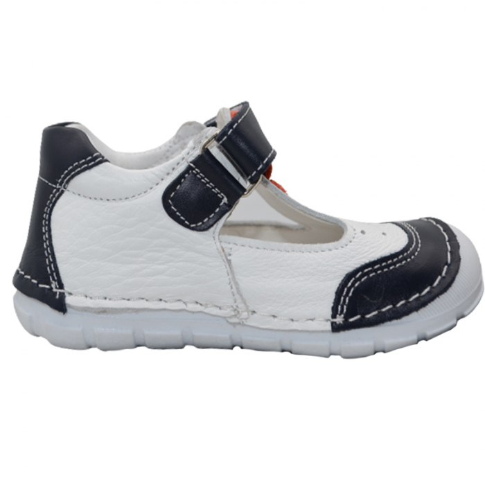 Pantofi ortopedici pentru baieti Small Foot SSMF1703-3-22, Alb [3]