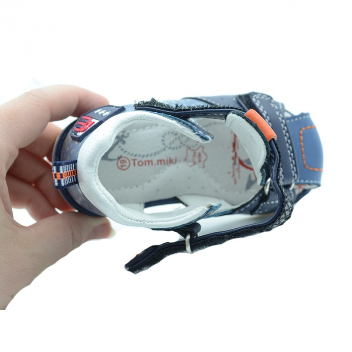 Sandale ortopedice pentru baieti Tom Miki B-3164-B-19, Bleumarin [4]