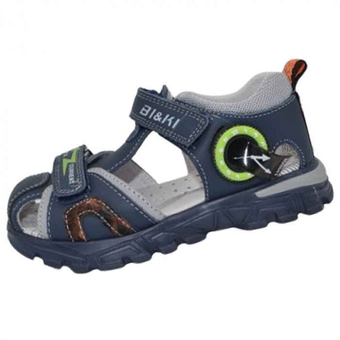 Sandale ortopedice pentru baieti Bi&Ki A-B01029-D, Bleumarin [1]