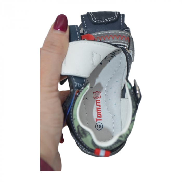Sandale ortopedice pentru baieti, Tom Miki C-T9857-B, Bleumarin [4]